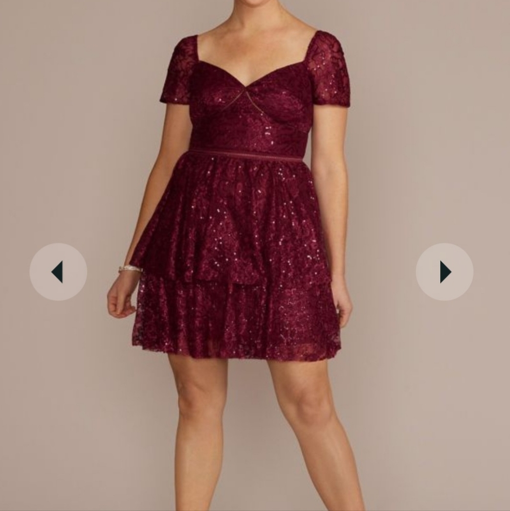 NWT David's Bridal Lace SZ 2